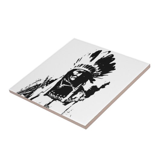 白黒ジェロニモ タイル (側面)