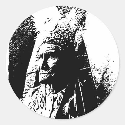 白黒ジェロニモ ラウンドシール (正面)