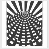 白黒ジオオルブ シール (シート)