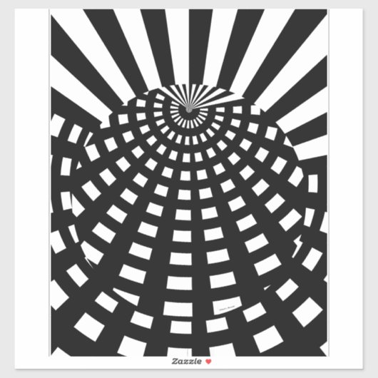 白黒ジオオルブ シール (シート)