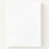 白黒ジオメトリックイニシャルモノグラム ノートブック (裏面)