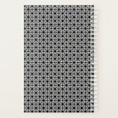 白黒ジオメトリックイニシャルモノグラム プランナー手帳 (裏面)