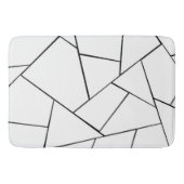白黒ジオメトリックグラム#1 #geo #decor バスマット (正面)