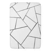 白黒ジオメトリックグラム#1 #geo #decor バスマット (正面縦)