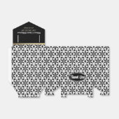 白黒ジオメトリックスターズありがとうパーティーの好意 フェイバーボックス (折り畳みなし)