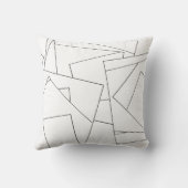 白黒ジオメトリックバウハスタイリッシュウスモダン クッション (裏面)