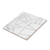 白黒ジオメトリックバウハモダンウス タイル (側面)