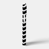 白黒ジグザグパターン。 Case-Mate iPhoneケース (裏面 / 右)