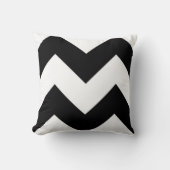 白黒ジグザグ枕 クッション (正面)