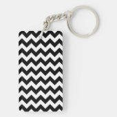 白黒ジグザグ キーホルダー (裏面)