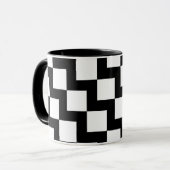 白黒ジグザグ マグカップ (正面左)