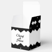 白黒ジヒザグズデザインフライトボックス フェイバーボックス (オープン)