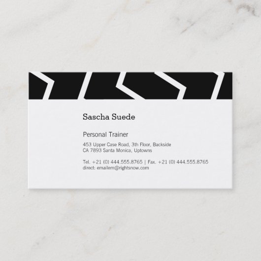 白黒ジヒ！ 名刺 (正面)