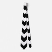 白黒ジャイアントサイズのシボロンネックタイ ネクタイ (正面)
