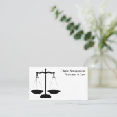 白黒ジャスティススケール弁護士 名刺 (スタンド正面)