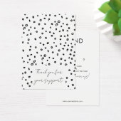 白黒ジュエリーイヤリングディスプレイカード (デスク)