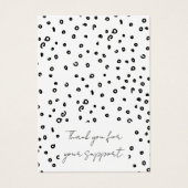 白黒ジュエリーイヤリングディスプレイカード (正面)