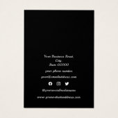 白黒ジュエリーイヤリング表示カード (裏面)