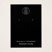 白黒ジュエリーイヤリング表示カード (正面)