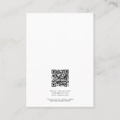 白黒ジュエリーホルダーイヤリング表示スクリプト 名刺 (裏面)