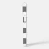 白黒ジンガム水牛の格子柄 Case-Mate iPhoneケース (裏面 / 左)