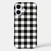 白黒ジンガム水牛の格子柄 Case-Mate iPhoneケース (裏面)