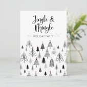 白黒ジンルアンドミングルホリデーパーティー 招待状 (スタンド正面)