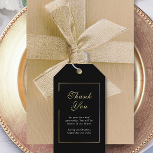 白黒スはっきりしたクリッ結婚トの感謝 ギフトタグ