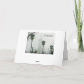 白黒スイスのクリスマスカード シーズンカード (裏面)