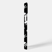 白黒スカルとカスタム文字 Case-Mate iPhoneケース (裏面 / 右)