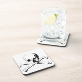 白黒スカルとボーン コースター (右側)