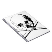 白黒スカルとボーン ノートブック (右側)