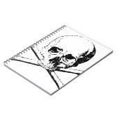 白黒スカルとボーン ノートブック (左側)