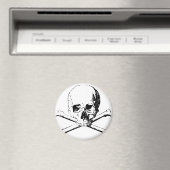 白黒スカルとボーン マグネット (インサイチュ (食洗機))