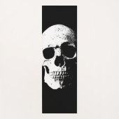 白黒スカルアポップ・アートのートフィットネステンプレート ヨガマット (正面)