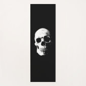 白黒スカルアーポップ・アートのトフィットネステンプレート ヨガマット (正面)