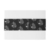 白黒スカルゴシック結婚式招待状 招待状ベリーバンド (裏面例)