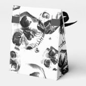 白黒スカルスケルトンスカルアートパターン フェイバーボックス (裏面サイド)