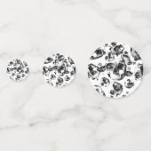 白黒スカルスケルトンスカルパーティー コンフェッティ (正面)