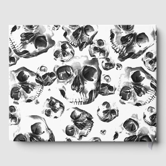 白黒スカルスケルトンスカル結婚ズ ゲストブック (裏面)