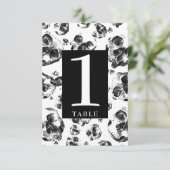 白黒スカルスケルトンスカル表の番号 招待状 (スタンド正面)