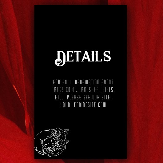 白黒スカルタトゥー結婚ズ エンクロージャーカード