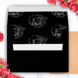 白黒スカルタトゥー結婚ズ 封筒