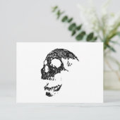 白黒スカルデザイン。 出欠カード (スタンド正面)