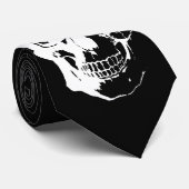 白黒スカルネックタイ ネクタイ (ロール)