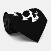 白黒スカルネックタイ ネクタイ (ロール)
