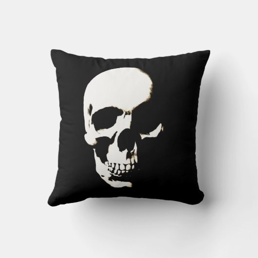 白黒スカル クッション (裏面)