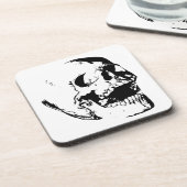 白黒スカル コースター (左側)