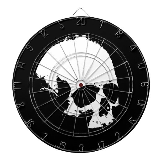 白黒スカル ダーツボード (正面)