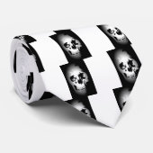 白黒スカル ネクタイ (ロール)